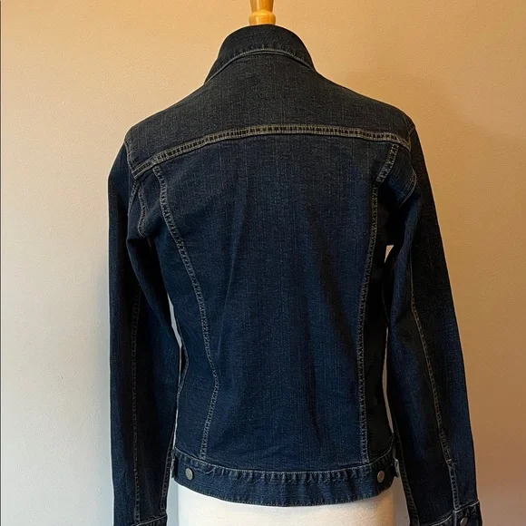 Uniqlo Dark Blue Denim Jacket Like New Size Small - Picture 4 of 13